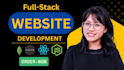 build full stack website development as mern stack developer