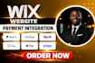 handle wix payment integration, wix stripe gateway setup wix payment solutions
