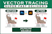 vector tracing, redraw logo, vector illustration