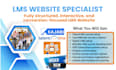 setup and upload elearning course content in talent lms, moodle, kajabi and h5p