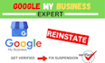 reinstate and fix your suspended gmb profile fast and professionally