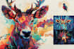 generate animal abstract art with midjourney