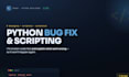 fix python bugs, errors and write custom python scripts