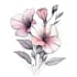 do the botanical line art illustration