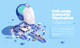 create custom isometric illustrations for your saas or IT startup