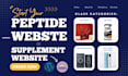 design collagen peptides website, anti aging peptides base supplement website