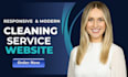 design cleaning website wordpress website