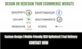 design redesign shift4shop shopify bigcommerce ecommerce websites