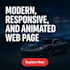 design a modern, responsive, and animated webpage for your brand