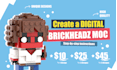 design and create a digital lego brickheadz moc