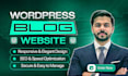 create wordpress blog website with elementor