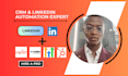 linkedin automation integrate leads to hubspot gohighlevel with zapier make com