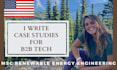 write a case study for renewable energy, cleantech, sustainability