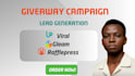 set up viral giveaway campaign on upviral viralsweep gleam for lead generation