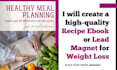 create nutrition ebook or lead magnet for weight loss