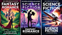 design fantasy, romance and sci fi book covers