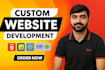 do web development as a full stack web developer, frontend, backend developer