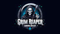 do grim reaper gaming mascot logo design with company