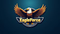 do aggressive attacking bald eagle mascot logo design