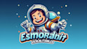 do astronaut space mascot logo design with free source file