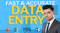 data entry, excel data entry, data cleaning and google sheets