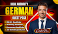 do high da german guest post seo dofollow backlinks through german link building