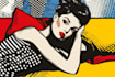 do a retro pop art roy lichtenstein style