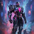 draw mecha robot armor character concept for you