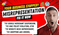 fix google merchant center misrepresentation, gmc, gtin, merchant center