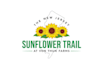 design elegant greatest sunflower trail logo