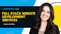 do website development as front end full stack web developer