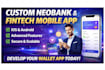 develop a custom neobank, virtual banking or wallet fintech mobile app