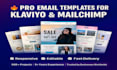 design responsive klaviyo or mailchimp email marketing newsletter template