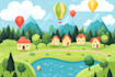 draw fantasy concept landscape illustrations