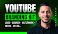 create a youtube banner and logo with full channel branding