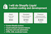 do shopify liquid custom code and development