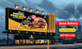 create billboard banner rollup and feather flag design