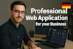 develop a professional web application