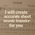 transcribe your song into accurate, professional sheet music