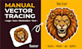 restore and redraw your old logo to high quality vector art