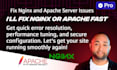 fix nginx and apache server issues