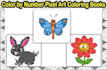 create custom color by number pixel art coloring books