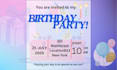 birthday invitation cards unique