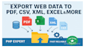 expert web database extraction conversion PDF CSV XML excel fast accurate