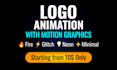 create professional logo animation intro with motion graphics reveal