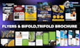 design premium flyers, bifold and trifold brochures