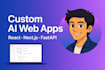 deliver a modern ai website with react nextjs fastapi