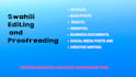professionally proofread and edit your swahili material