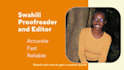 professionally proofread and edit your swahili material
