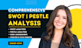 do swot, pestle and porters five forces analysis for your industry
